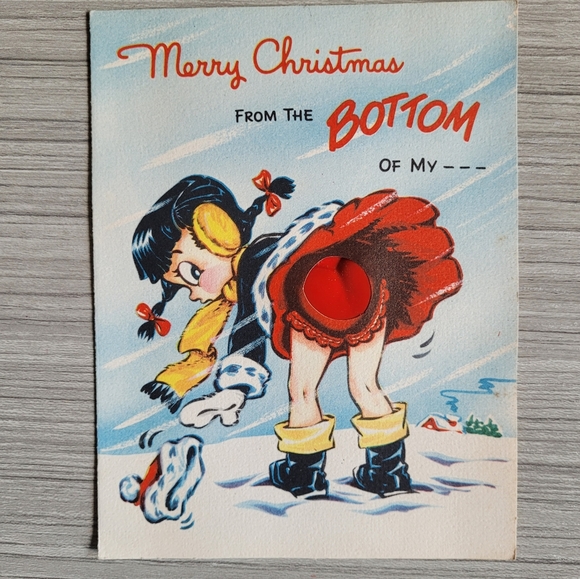 a-nova-laugh-holiday-rare-94s-vintage-funny-naughty-christmas-card